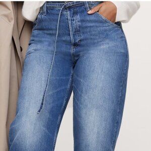 Banana Republic High Rise Rigid Bow Jeans